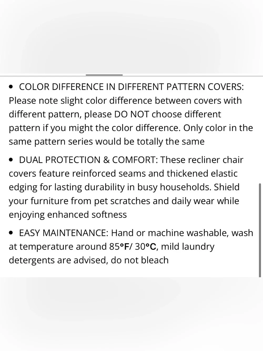 Recliner Slipcover Pet-Friendly - DARK COFFEE